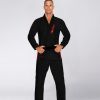 Black/Red BJJ Elite Gi w/ White Belt Photo 1